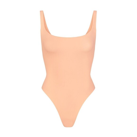 Skims Kim Kardashian Fits Everybody Square Neck Bodysuit BS-SCN-0294 NWT - Picture 1 of 4